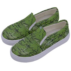 Map Earth World Russia Europe Kids  Canvas Slip Ons by Bangk1t