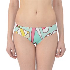 Summer Up Cute Doodle Hipster Bikini Bottoms