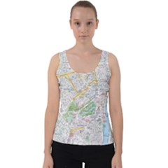 London City Map Velvet Tank Top by Bedest