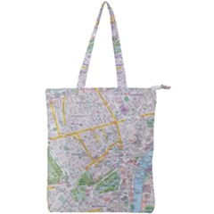 London City Map Double Zip Up Tote Bag