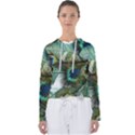 Peacock Feathers Women s Slouchy Sweat View1