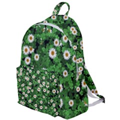 Daisies Clovers Lawn Digital Drawing Background The Plain Backpack by Ravend