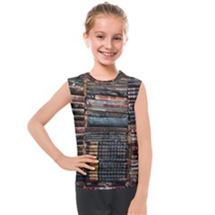 Pile Of Books Photo Of Assorted Book Lot Backyard Antique Store Kids  Mesh Tank Top by Ravend