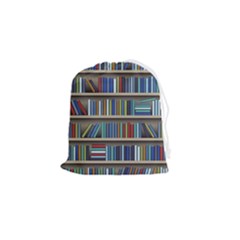 Bookshelf Drawstring Pouch (small) by Ravend