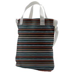 Stripes Canvas Messenger Bag