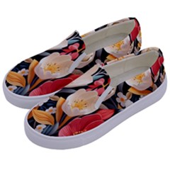 Ai-generated Kids  Canvas Slip Ons by nateshop