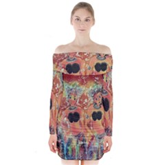 Indonesia-lukisan-picture Long Sleeve Off Shoulder Dress by nateshop