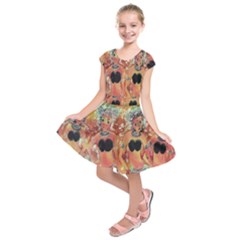 Indonesia-lukisan-picture Kids  Short Sleeve Dress by nateshop