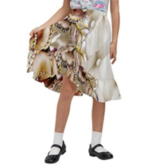 Butterfly Dreams, Bonito, Butterfly, Dream, Flower, Girly Kids  Ruffle Flared Wrap Midi Skirt by nateshop