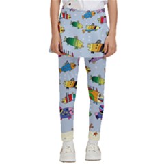 Fish Ocean Sea Water Diving Blue Kids  Skirted Pants