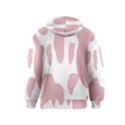 Cow Print, Pink, Design, Pattern, Animal, Baby Pink, Simple, Kids  Pullover Hoodie View2