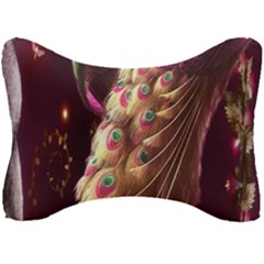 Peacock Dream, Fantasy, Flower, Girly, Peacocks, Pretty Seat Head Rest Cushion by nateshop