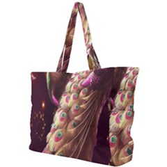 Peacock Dream, Fantasy, Flower, Girly, Peacocks, Pretty Simple Shoulder Bag by nateshop