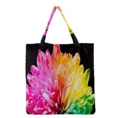 Abstract, Amoled, Back, Flower, Green Love, Orange, Pink, Grocery Tote Bag by nateshop