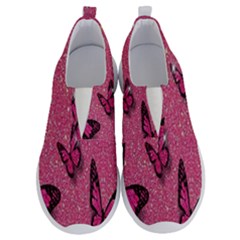 Butterfly, Girl, Pink, Wallpaper No Lace Lightweight Shoes by nateshop
