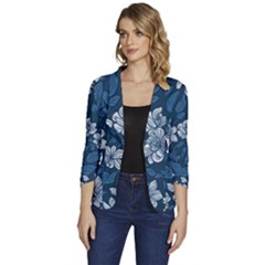 Pattern Flower Nature Women s One-button 3/4 Sleeve Short Jacket by Bedest