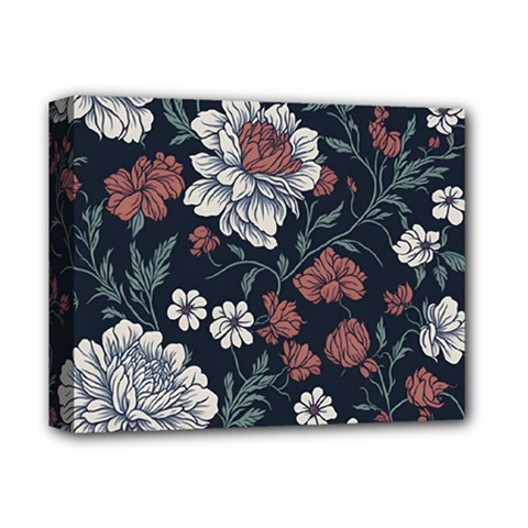 Flower Pattern Deluxe Canvas 14  X 11  (stretched)