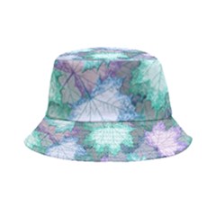Leaves Glitter Background Winter Inside Out Bucket Hat by Proyonanggan