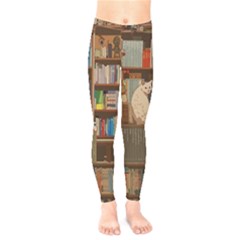 Library Aesthetic Kids  Leggings by Sarkoni