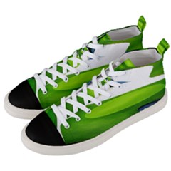 Golf Course Par Green Men s Mid-top Canvas Sneakers by Sarkoni