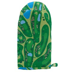 Golf Course Par Golf Course Green Microwave Oven Glove by Sarkoni