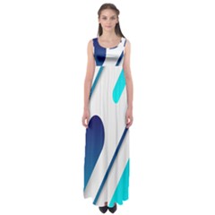 Abstract, Desenho, Flat, Google, Material Empire Waist Maxi Dress by nateshop