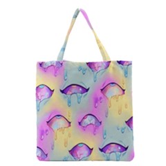 Ahegao, Anime, Pink Grocery Tote Bag by nateshop