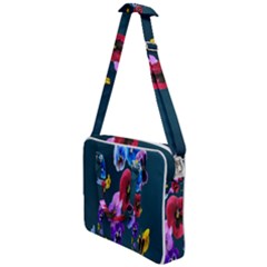 Falling Flowers, Art, Coffee Cup, Colorful, Creative, Cup Cross Body Office Bag by nateshop