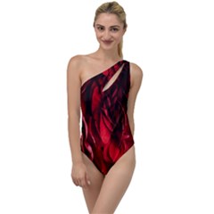 Followers,maroon,rose,roses To One Side Swimsuit by nateshop