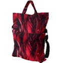 Followers,maroon,rose,roses Fold Over Handle Tote Bag View2