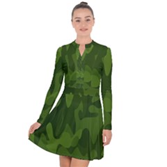 Green Camouflage, Camouflage Backgrounds, Green Fabric Long Sleeve Panel Dress by nateshop