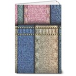 Jeans, Background, Color, Desenho, Shapes, Texture 8  x 10  Hardcover Notebook