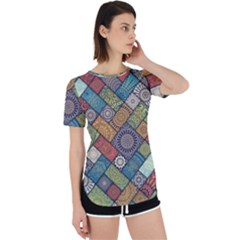 Mandala Pattern Abstract , Mandala, Pattern, Abstract Perpetual Short Sleeve T-shirt by nateshop