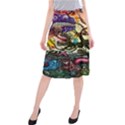 Psychedelic Funky Trippy Midi Beach Skirt View1