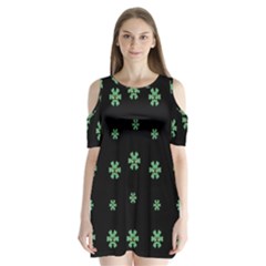 I Love Guitars In Pop Arts Blooming Style Shoulder Cutout Velvet One Piece by pepitasart