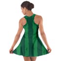 Green Seamless Watermelon Skin Pattern Cotton Racerback Dress View2