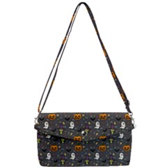 Halloween Bat Pattern Removable Strap Clutch Bag by Ndabl3x