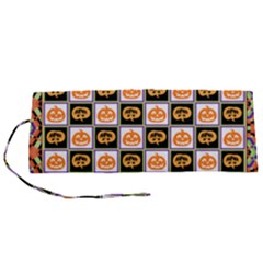 Chess Halloween Pattern Roll Up Canvas Pencil Holder (s) by Ndabl3x