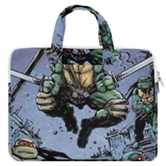 Teenage Mutant Ninja Turtles Comics Macbook Pro 13  Double Pocket Laptop Bag by Sarkoni