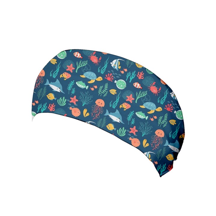 Fish Sea Animals Pattern Yoga Headband