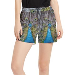 Peacock-feathers2 Women s Runner Shorts by nateshop