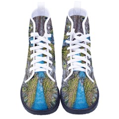 Peacock-feathers2 Women s High-top Canvas Sneakers by nateshop