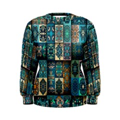 Texture, Pattern, Abstract, Colorful, Digital Art Women s Sweatshirt by nateshop