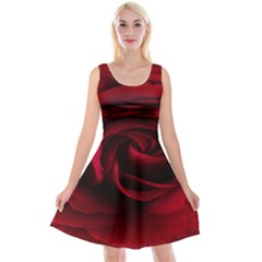 Rose Maroon Reversible Velvet Sleeveless Dress by nateshop