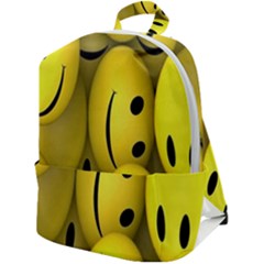 Emoji, Colour, Faces, Smile, Wallpaper Zip Up Backpack by nateshop