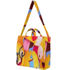 Emojis, Emoji, Hd Phone Wallpaper Square Shoulder Tote Bag by nateshop