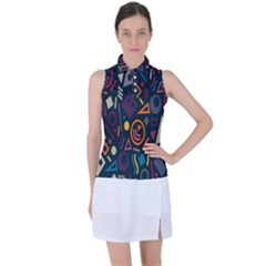 Inspired By The Colours And Shapes Women s Sleeveless Polo T-shirt by nateshop
