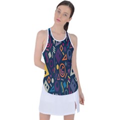 Inspired By The Colours And Shapes Racer Back Mesh Tank Top by nateshop