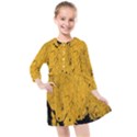 Yellow Best, Black, Black And White, Emoji High Kids  Quarter Sleeve Shirt Dress View1