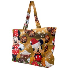 Cartoons, Disney, Merry Christmas, Minnie Simple Shoulder Bag by nateshop